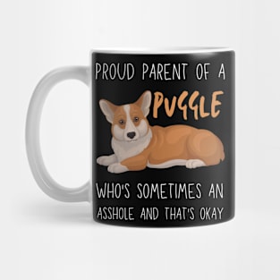 Proud Parents of Puggle Pet Dog Mug